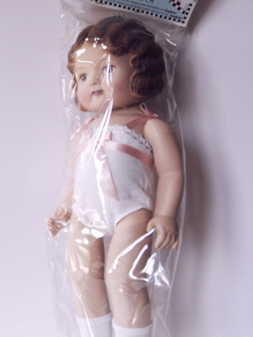 Vintage DAISY KINGDOM 18" Pansy Doll Brunette Molded Hair Brown Eyes 1998